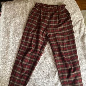 Vintage Plaid Women’s Golf Trousers